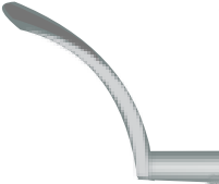 Lasik Spatula Curved, Double Ended With Semi Sharp Edges